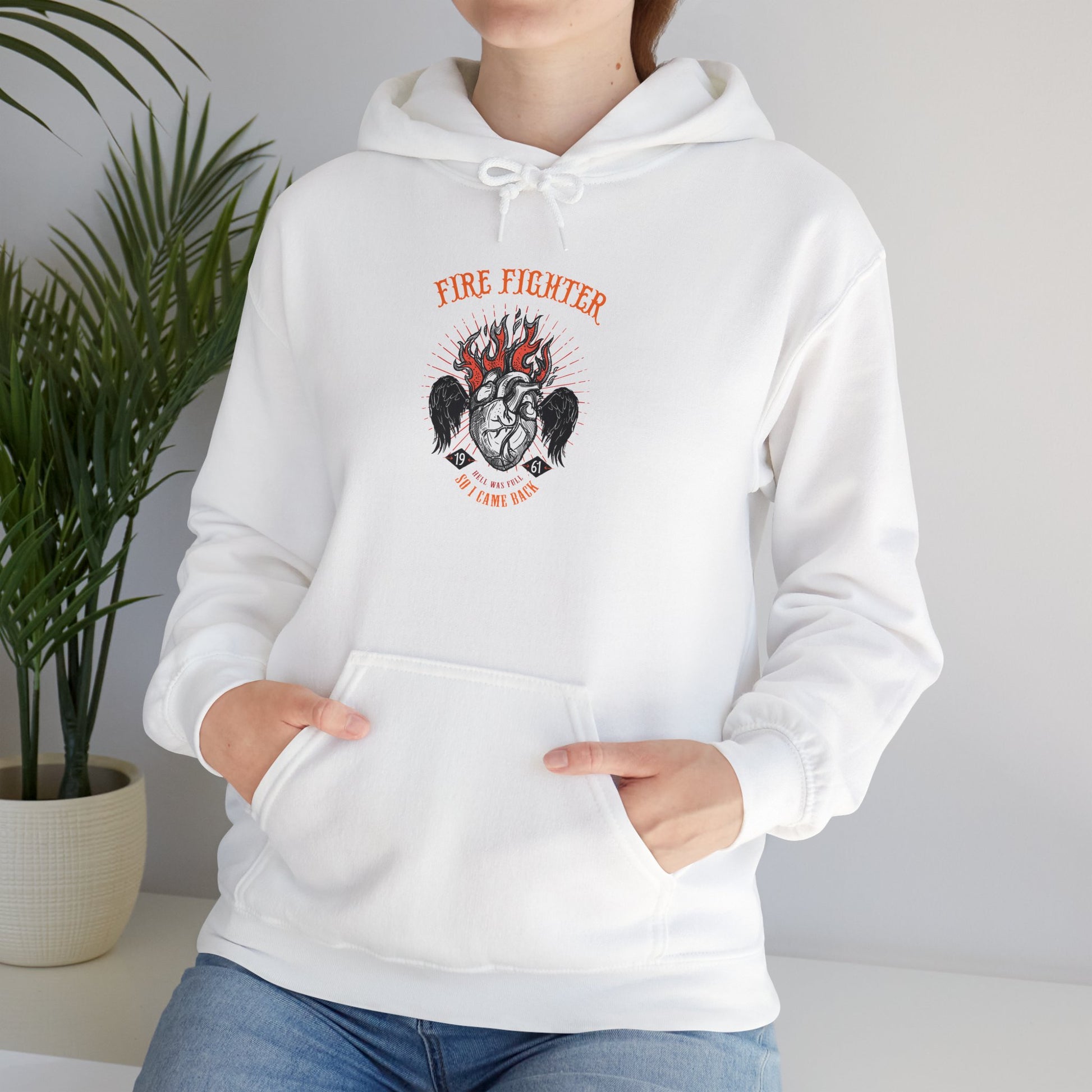 Firefighter Tribute Hoodie, Unisex Heavy Blend Sweatshirt, Gift for Firefighters, Fire Department Apparel, Cozy Casual Wear