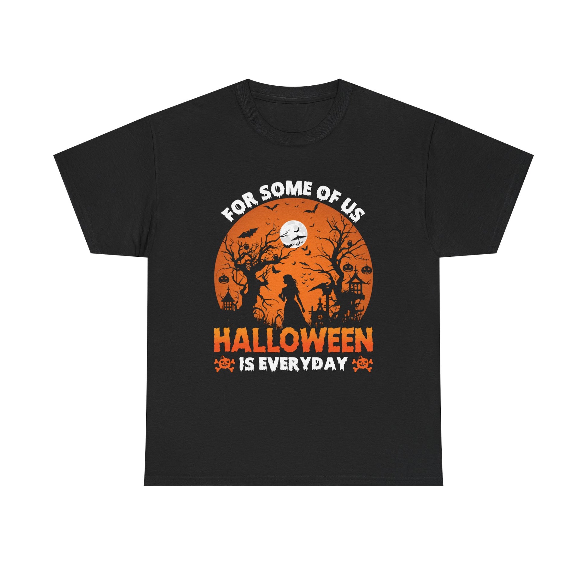 Halloween Everyday Tee, Unisex Halloween Shirt, Spooky Cotton Tee, Ghost Lover Gift, Fall Celebration Apparel