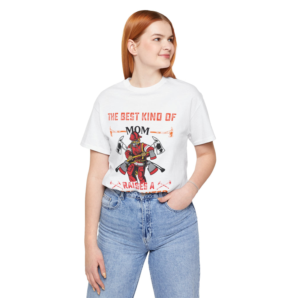 Firefighter Mom Tee - The Best Kind of Mom, Gift for Firefighter Lovers, Women's Short Sleeve Shirt, Casual Gift for Any Occasion, [...]