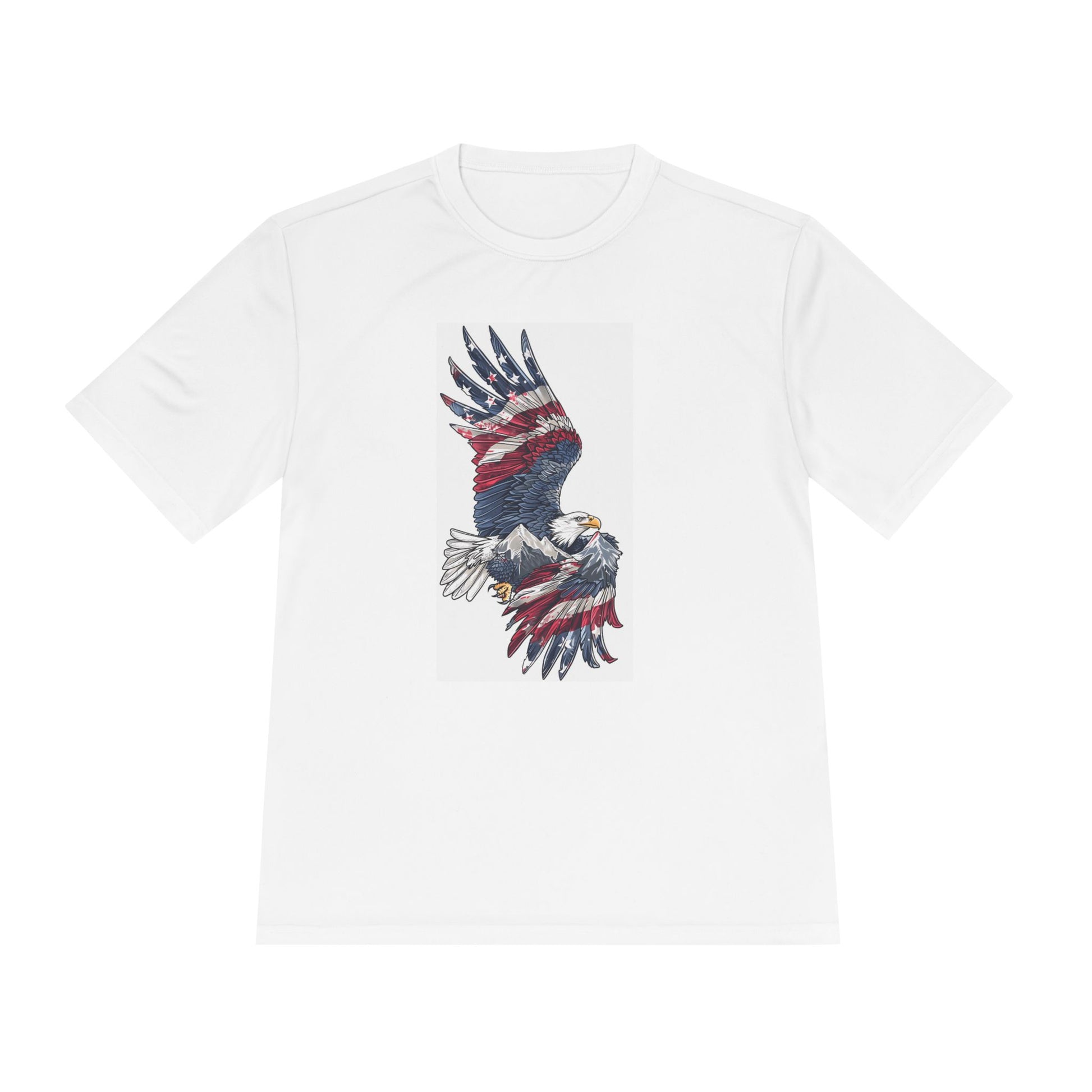 Patriotic Eagle Wicking Tee - USA Flag T-Shirt for Independence Day, Outdoor Activities, Gym, Casual Wear, Gifts