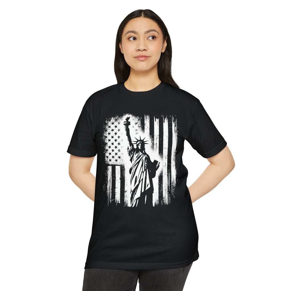 Liberty Graphic T-Shirt, Unisex Jersey Tee, Americana Apparel, 4th of July Top, Patriotic Gift for Him & Her, Casual Wear