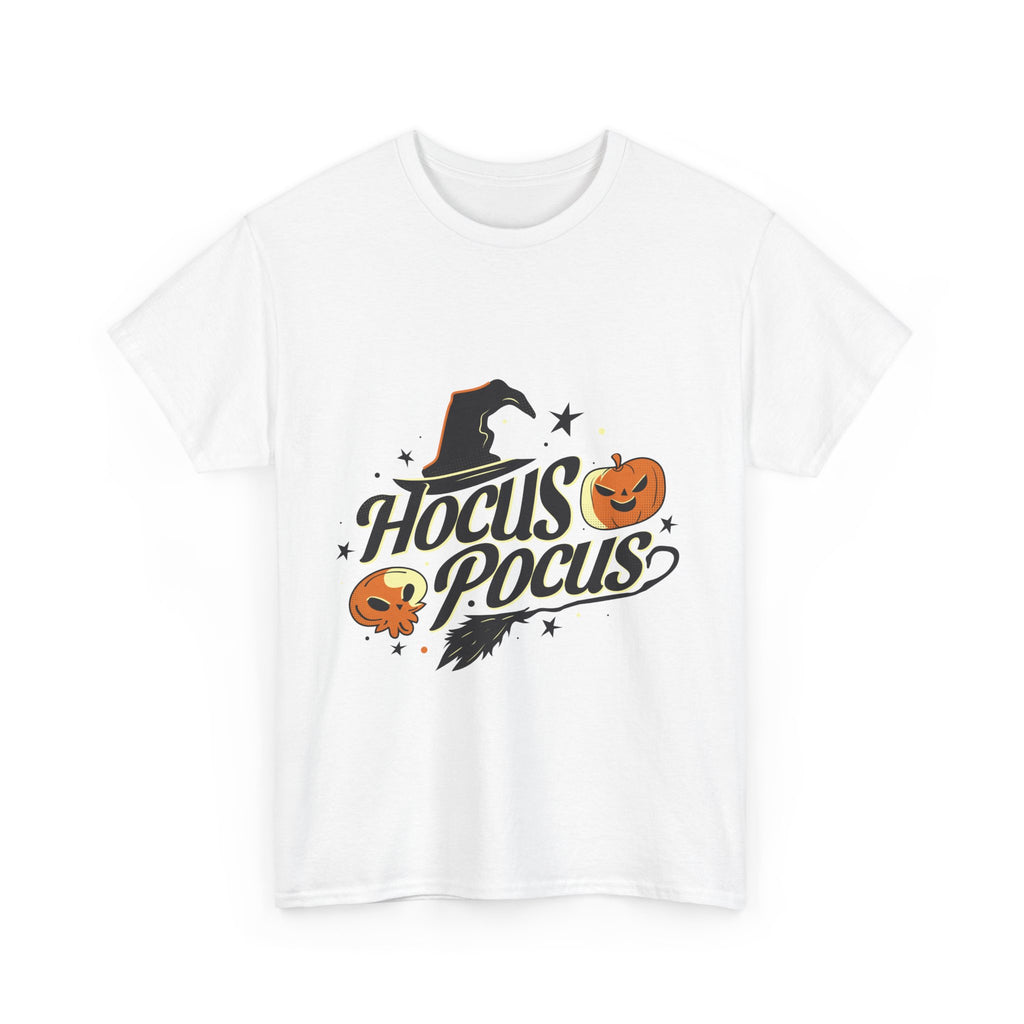 Hocus Pocus Halloween Tee, Unisex Cotton T-Shirt, Spooky Apparel, Costume Party Shirt, Halloween Gift Idea, Witchy Fashion