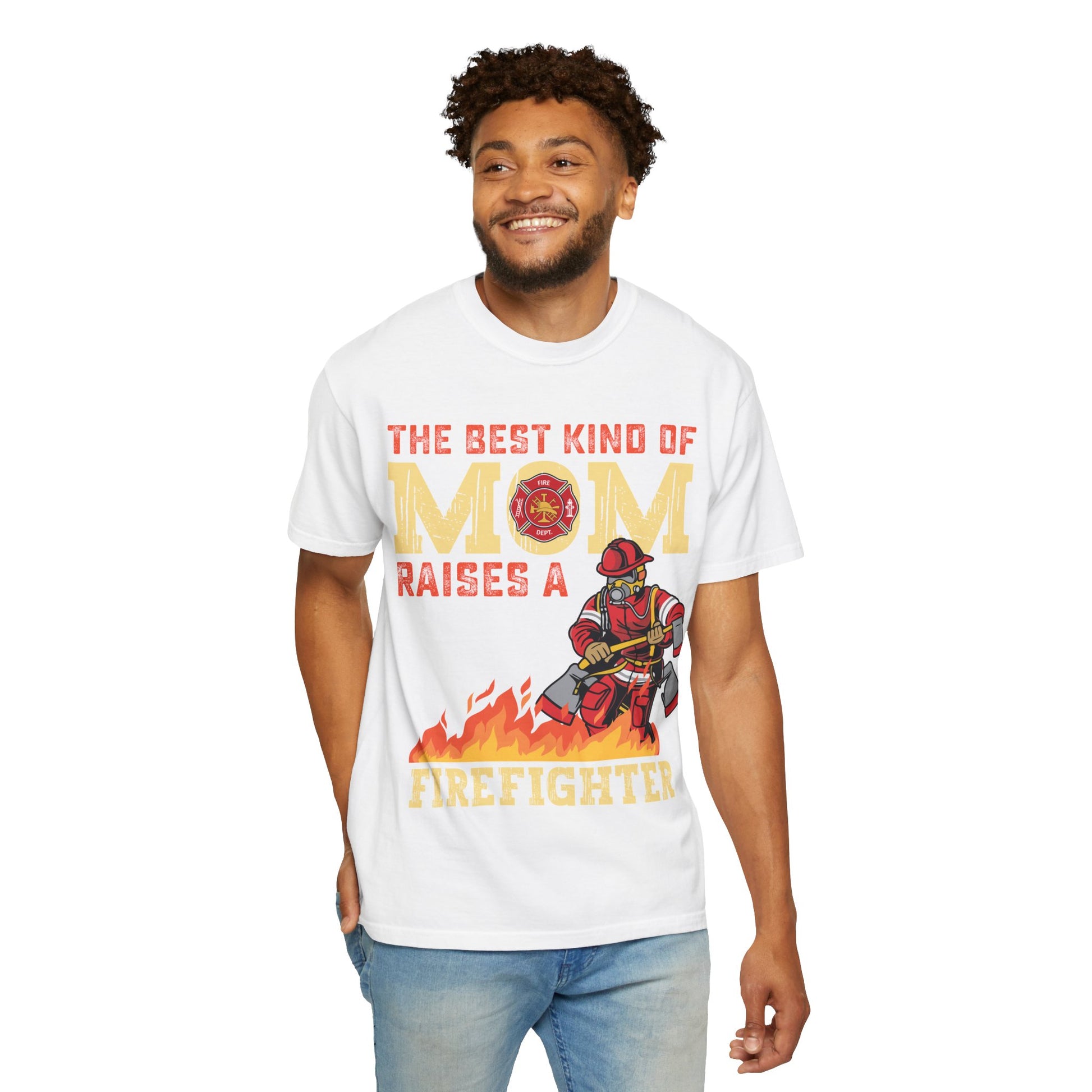 The Best Kind of Mom Firefighter T-Shirt, Mom Shirt, Firefighter Gift, Unisex Tee, Mother's Day Gift, Courageous Mom Apparel