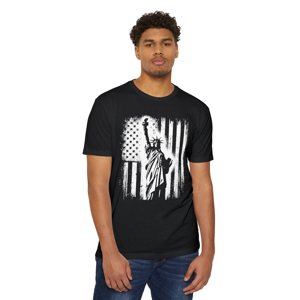 Liberty Graphic T-Shirt, Unisex Jersey Tee, Americana Apparel, 4th of July Top, Patriotic Gift for Him & Her, Casual Wear