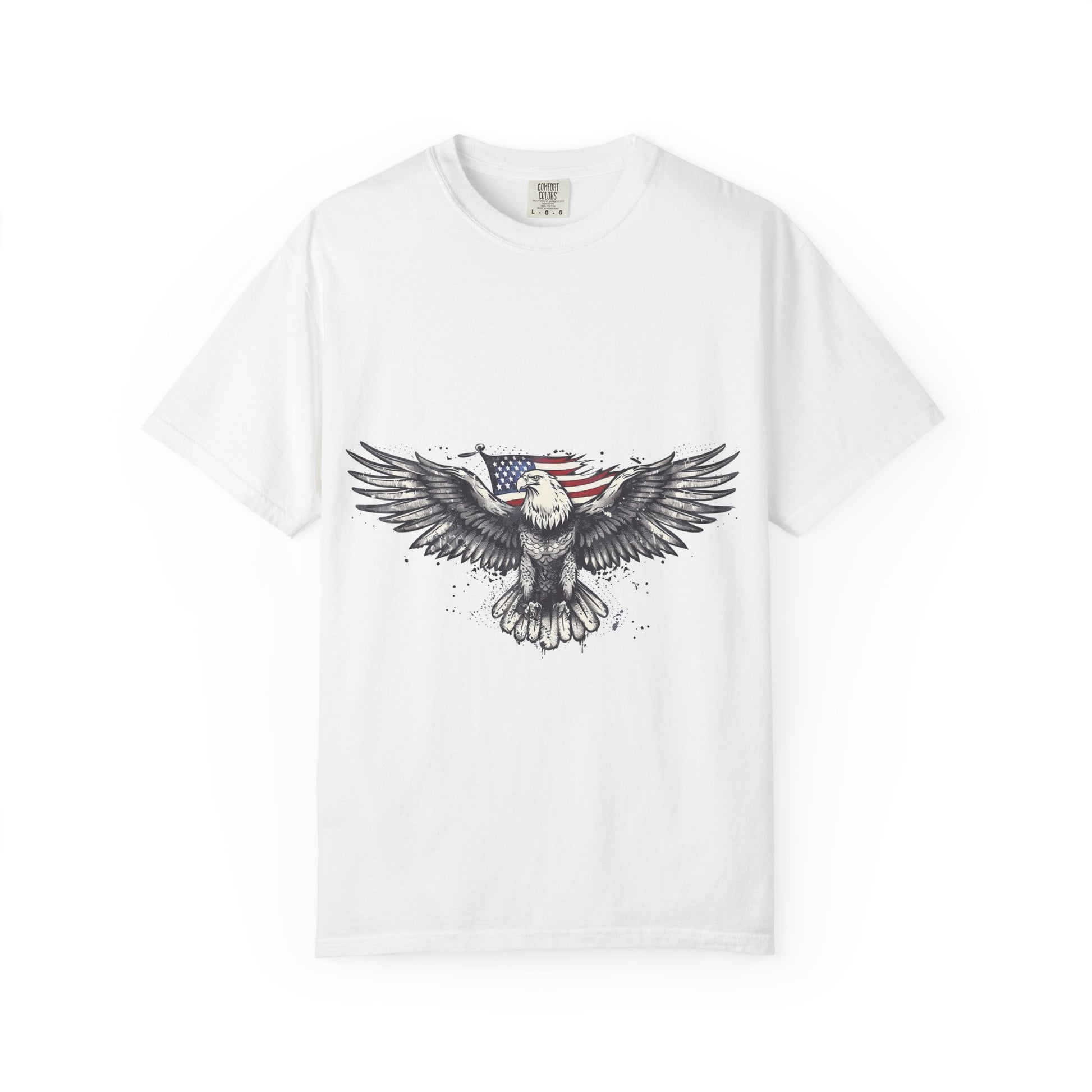 Patriotic Eagle Unisex T-Shirt | Vintage Style Graphic Tee | Perfect for Independence Day, Memorial Day, Casual Wear, Gift