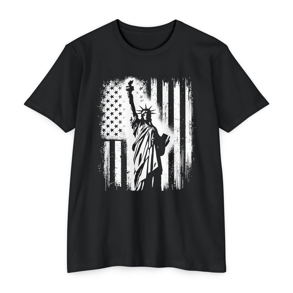 Liberty Graphic T-Shirt, Unisex Jersey Tee, Americana Apparel, 4th of July Top, Patriotic Gift for Him & Her, Casual Wear