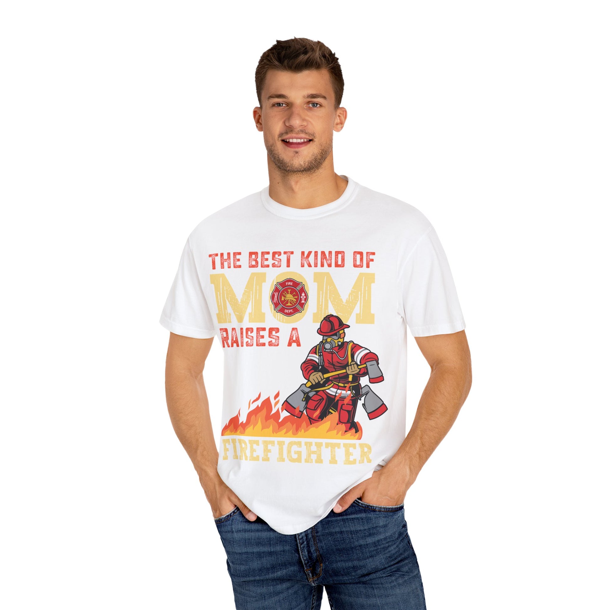 The Best Kind of Mom Firefighter T-Shirt, Mom Shirt, Firefighter Gift, Unisex Tee, Mother's Day Gift, Courageous Mom Apparel