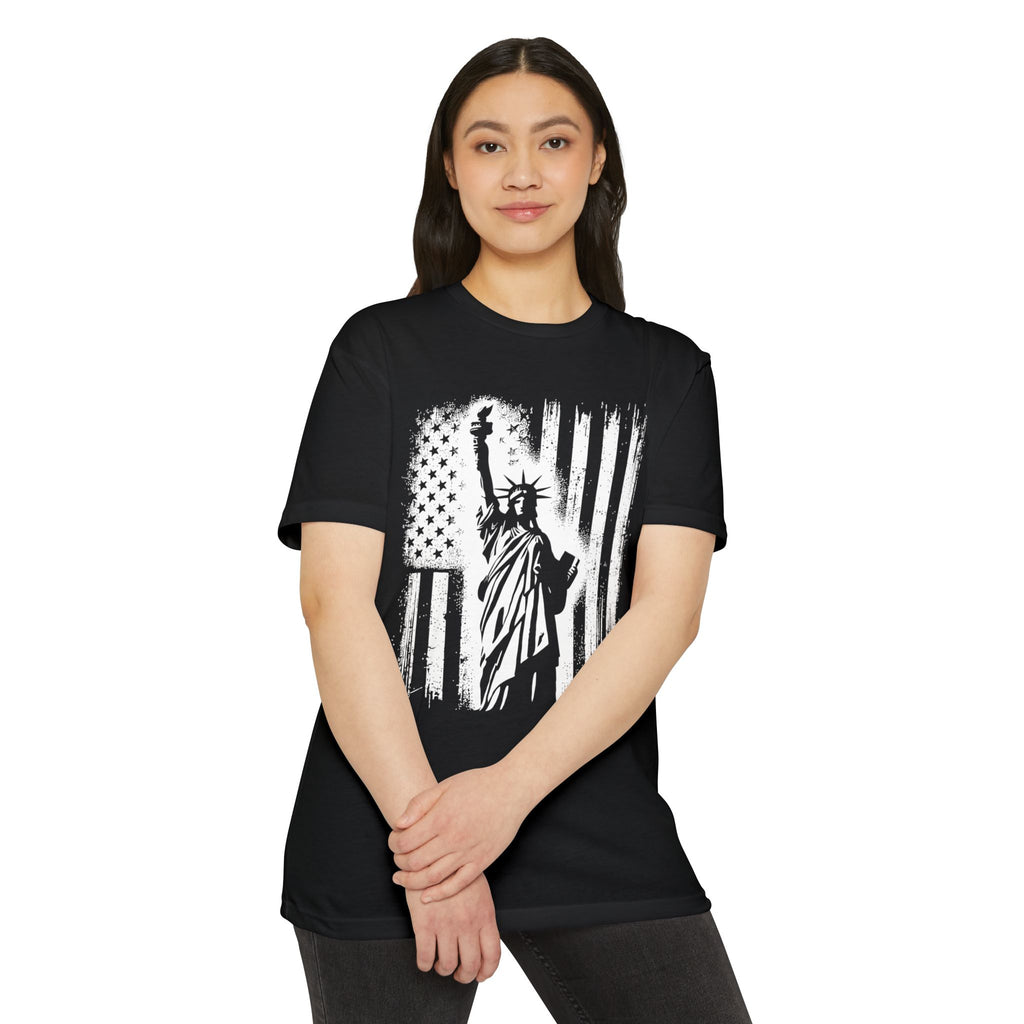 Liberty Graphic T-Shirt, Unisex Jersey Tee, Americana Apparel, 4th of July Top, Patriotic Gift for Him & Her, Casual Wear