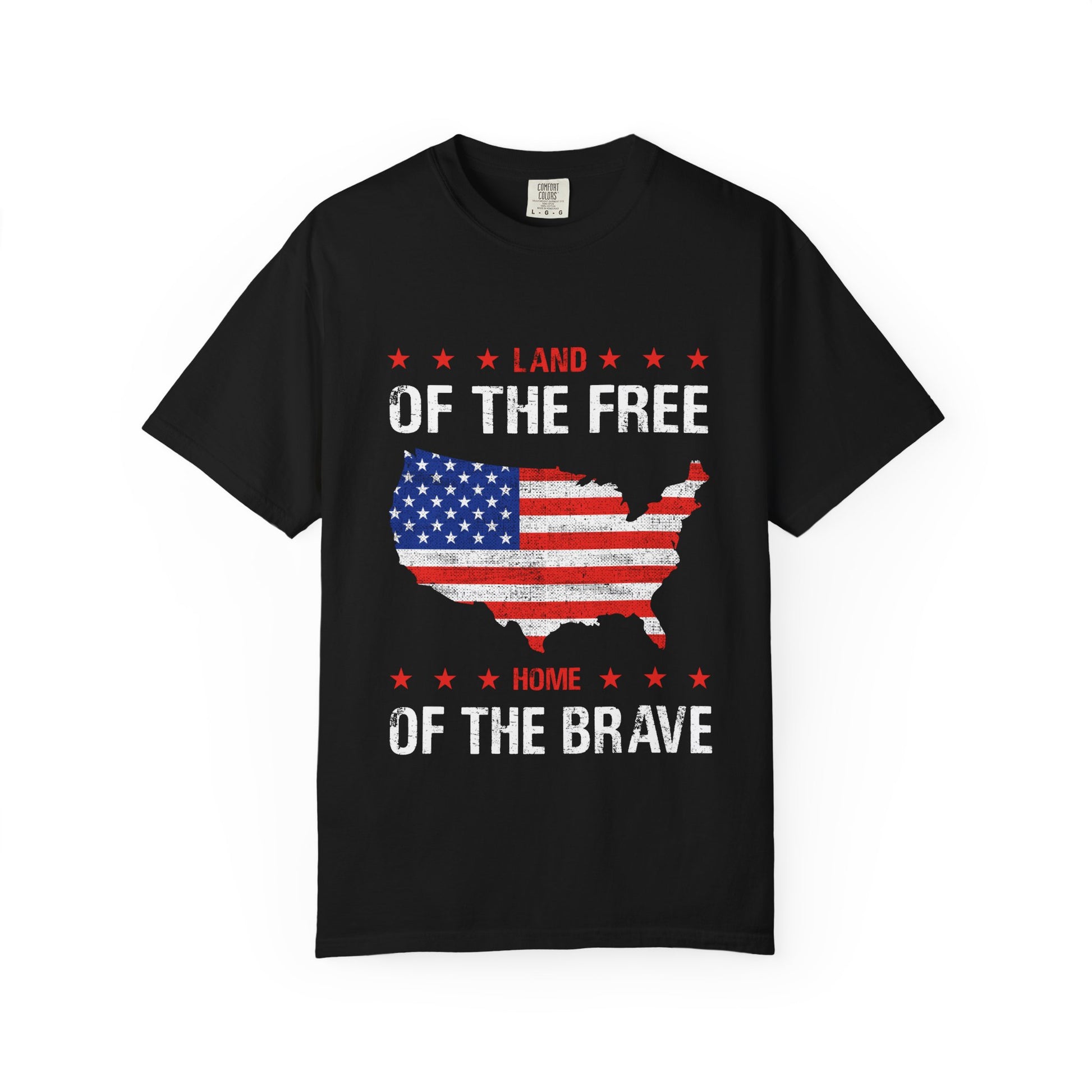 Patriotic T-Shirt - Land of the Free, USA Pride, Independence Day, Casual Wear, Fourth of July, Gift for Americans, Vintage Style
