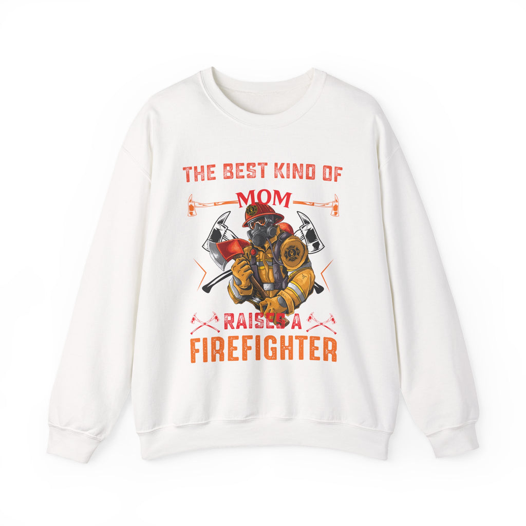 Proud Firefighter Mom Crewneck Sweatshirt, Firefighter Gift, Mom Sweatshirt, Casual Wear, Unique Mom Gift