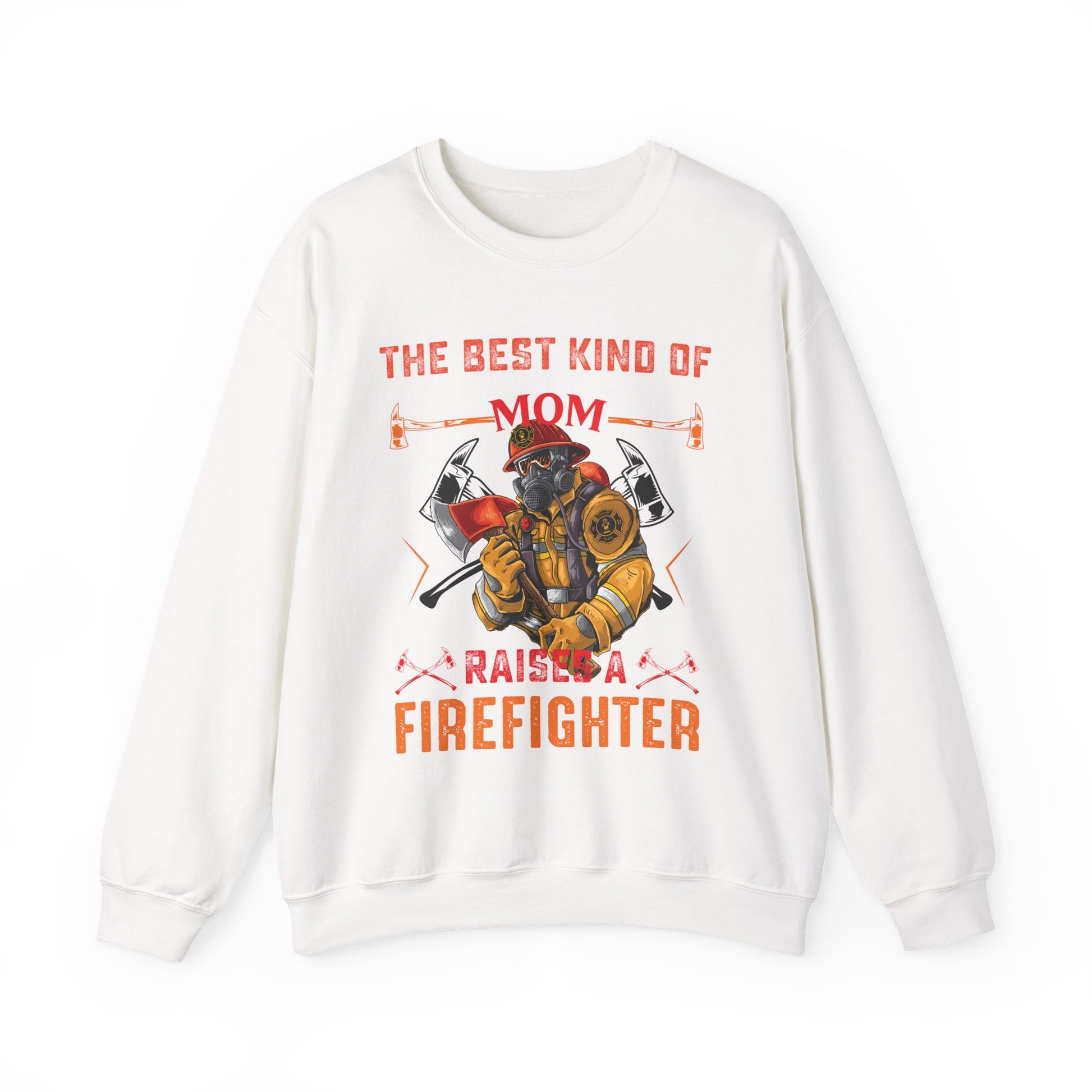 Proud Firefighter Mom Crewneck Sweatshirt, Firefighter Gift, Mom Sweatshirt, Casual Wear, Unique Mom Gift