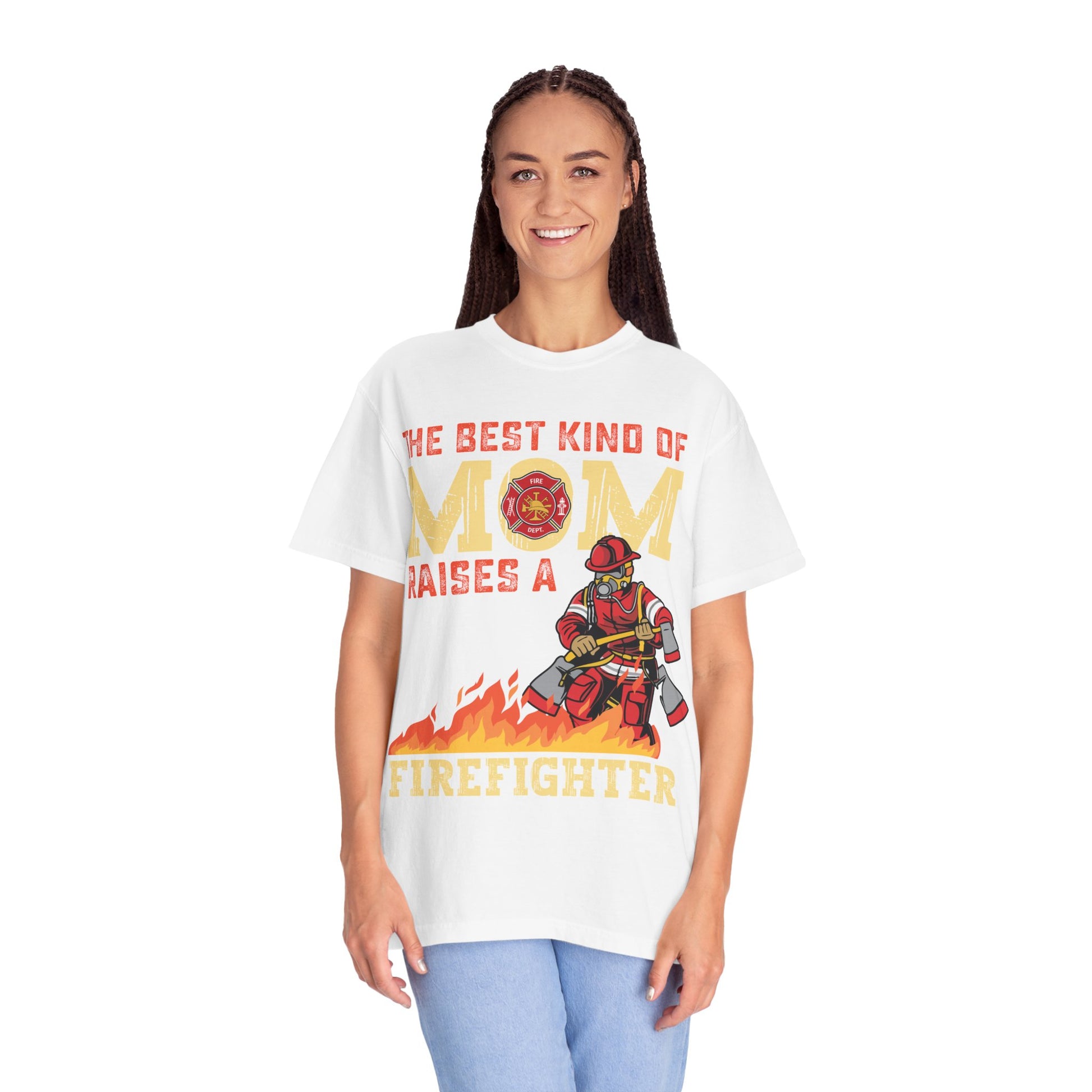 The Best Kind of Mom Firefighter T-Shirt, Mom Shirt, Firefighter Gift, Unisex Tee, Mother's Day Gift, Courageous Mom Apparel